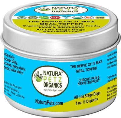 Organic Pet Systems Max Meal Topper | Chronic Pain & Nerve Support, 4oz