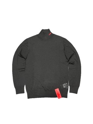 032c Herren Turtleneck Pullover Gr.L Schwarz