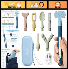 Sensory Oral Motor Vibration Kit with 7 Textured Silicone Heads for Therapy