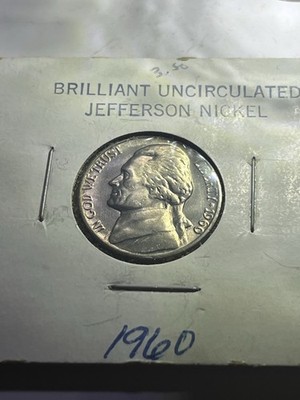 1960 Jefferson Nickel Major Error Coin! Definitely Worth Adding To Collection  