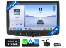 Android 13 6 64GB Double 2Din 10.1" Car Stereo Radio GPS Nav CarPlay WiFi 4G LTE