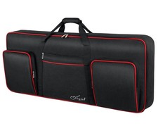 61 Key Keyboard Case Soft Piano Gig Bag 3 Pockets Fits 39.5x15.8x4.8 Inch