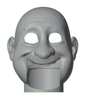 Figura de ventrílocuo, maniquí - kit de cabeza - Buzz Cheeky
