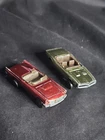 1968 Hot Wheels Redline Custom 57 T-Bird And Firebird Both Playworn