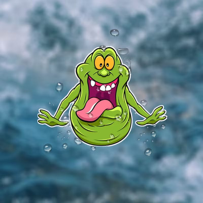 Ghostbusters Slime Vinyl Decals Green Ghostbuster Slime Sticky Labels Waterproof