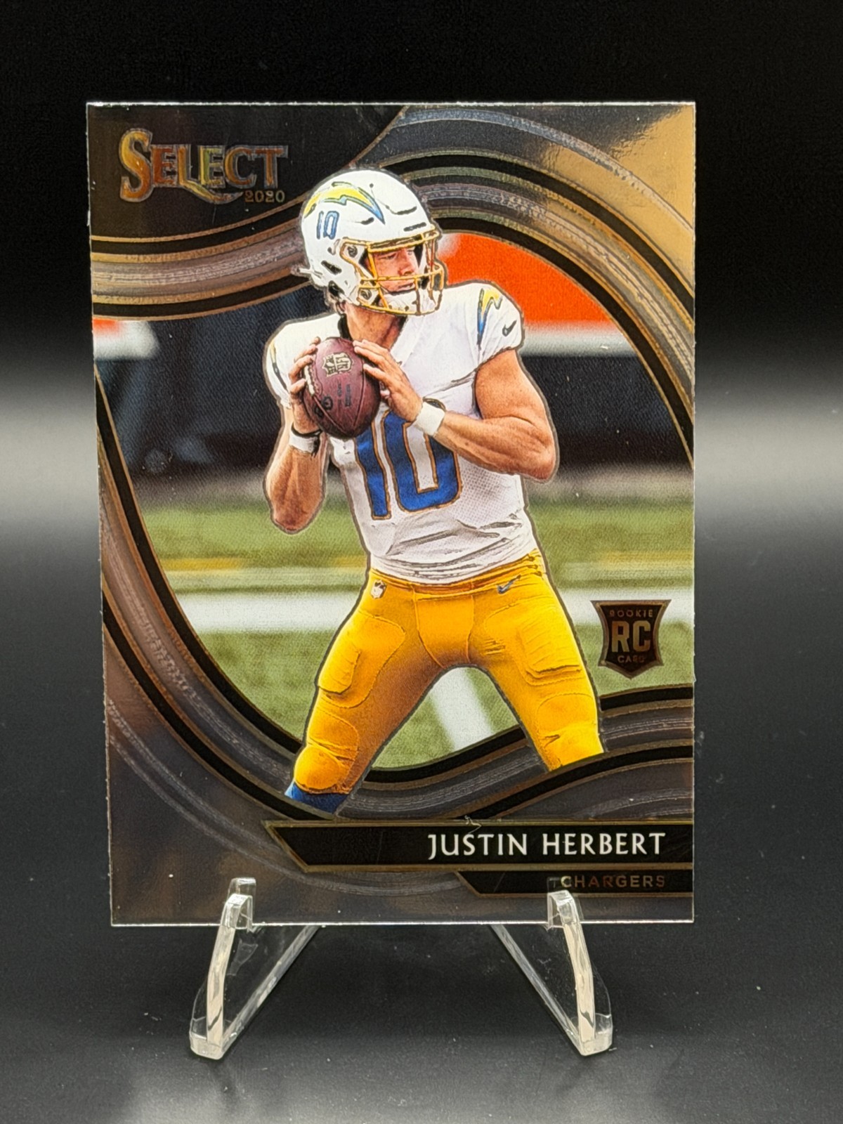 2020 Select Justin Herbert RC Rookie Field Level #344 Chargers