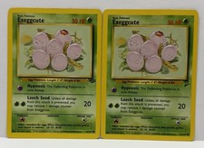 Pokemon TCG: Exeggcute 52/64 Jungle & Exeggcute 74/130 Base 2- WOTC- LP