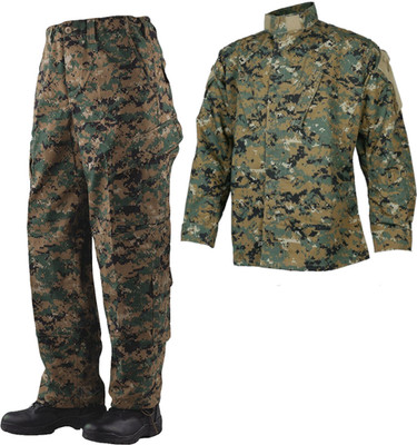 Tru-Spec Tactical Response Uniform Shirt & Pants Woodland Digital Poly-Cotton RS