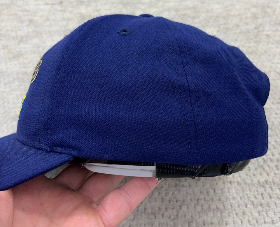 Vintage West Virginia Mountaineers Hat Cap Snapback WVU Script Wool Blend Mens - Image 3 of 4