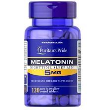 Puritan's Pride Extra Strength Melatonin 5 mg - 120 Tablets