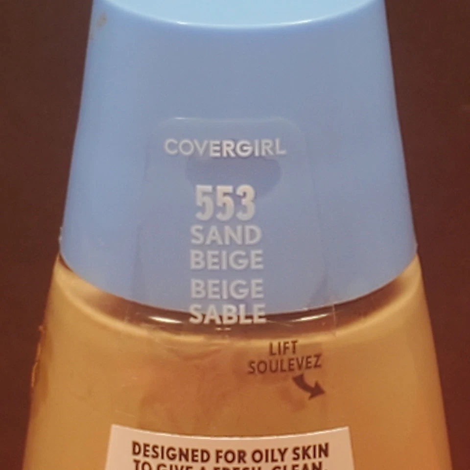 Covergirl Clean Matte Liquid Foundation Sens. Skin #553 SAND BEIGE 1 Fl Oz 2-PK - Image 4 of 4