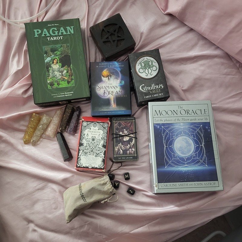 Pagan Tarot Deck Lot, The Moon Oracle, Cthulhu’s Vault Tarot, Shaman’s Dream