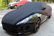 Vollgarage Car-Cover Schutzdecke Schwarz mit Spiegeltaschen für Jaguar F-Type