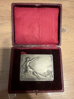 Medaille Automobile Club De Nice Signée Maillard En Argent 79 Grammes.