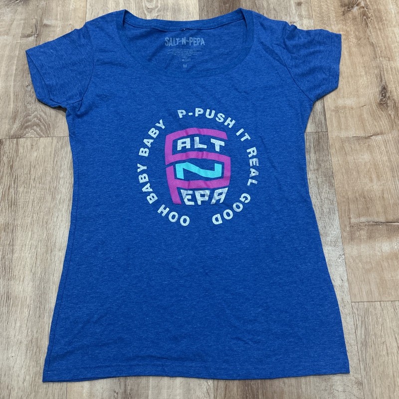 Salt N Pepa Women’s Glitter Graphic Concert Band Tee Shirt Push It Real Good