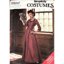 Simplicity S9247 Historical Victorian Costume Sewing Pattern UNCUT Size 6-14