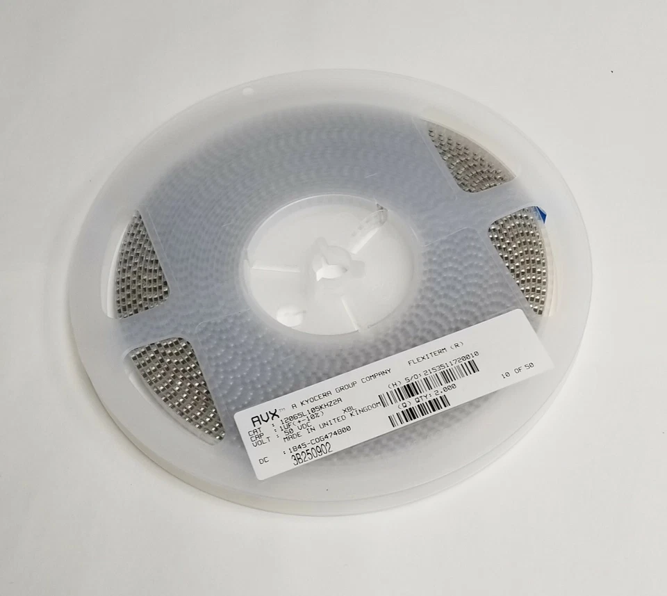 40K AVX 12065L105KHZ2A керамический конденсатор многослойный SMD 1uF 50V 1206 HighTemp150C - Изображение 3 из 4