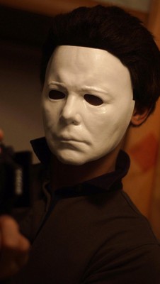 Hand Made Michael Myers Mask With Wig Hair Plastic Halloween 1978
