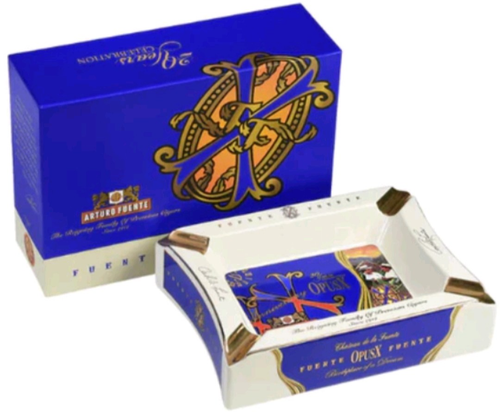 Arturo Fuente 20th Anniversary OPUS X Limited Edition Blue Ceramic Ashtray NIB - Picture 2 of 4