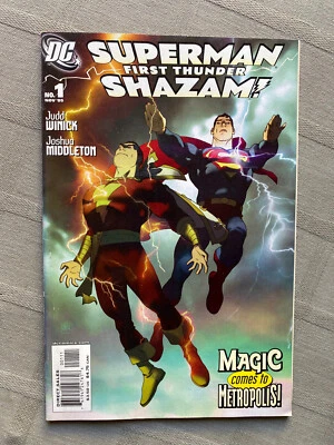 SUPERMAN / SHAZAM ! : FIRST THUNDER N°1 VO EN EXCELLENT ÉTAT / NEAR MINT / MINT - Photo 1/4