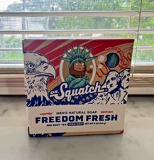 Dr. Squatch Freedom Fresh Limited Edition Bar Soap -5oz Natural Made in USA