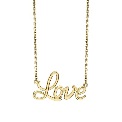 Sentimental Love Halskette 9 kt Gelbgold 375 Punze British Made Länge 46 cm