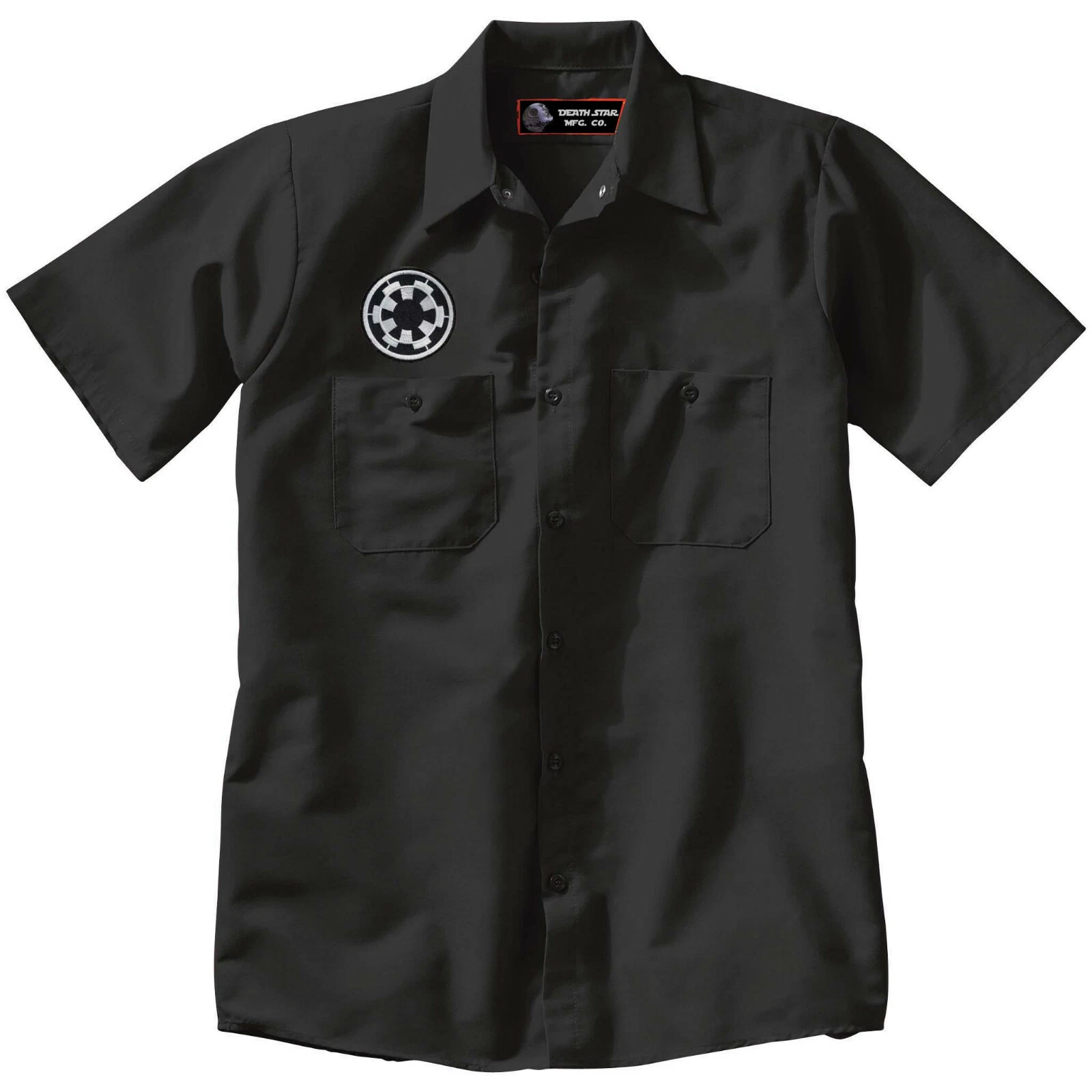 Star Wars IMPERIAL EMPIRE TIE FIGHTER Button Mechanic type Work SHIRT Black punk