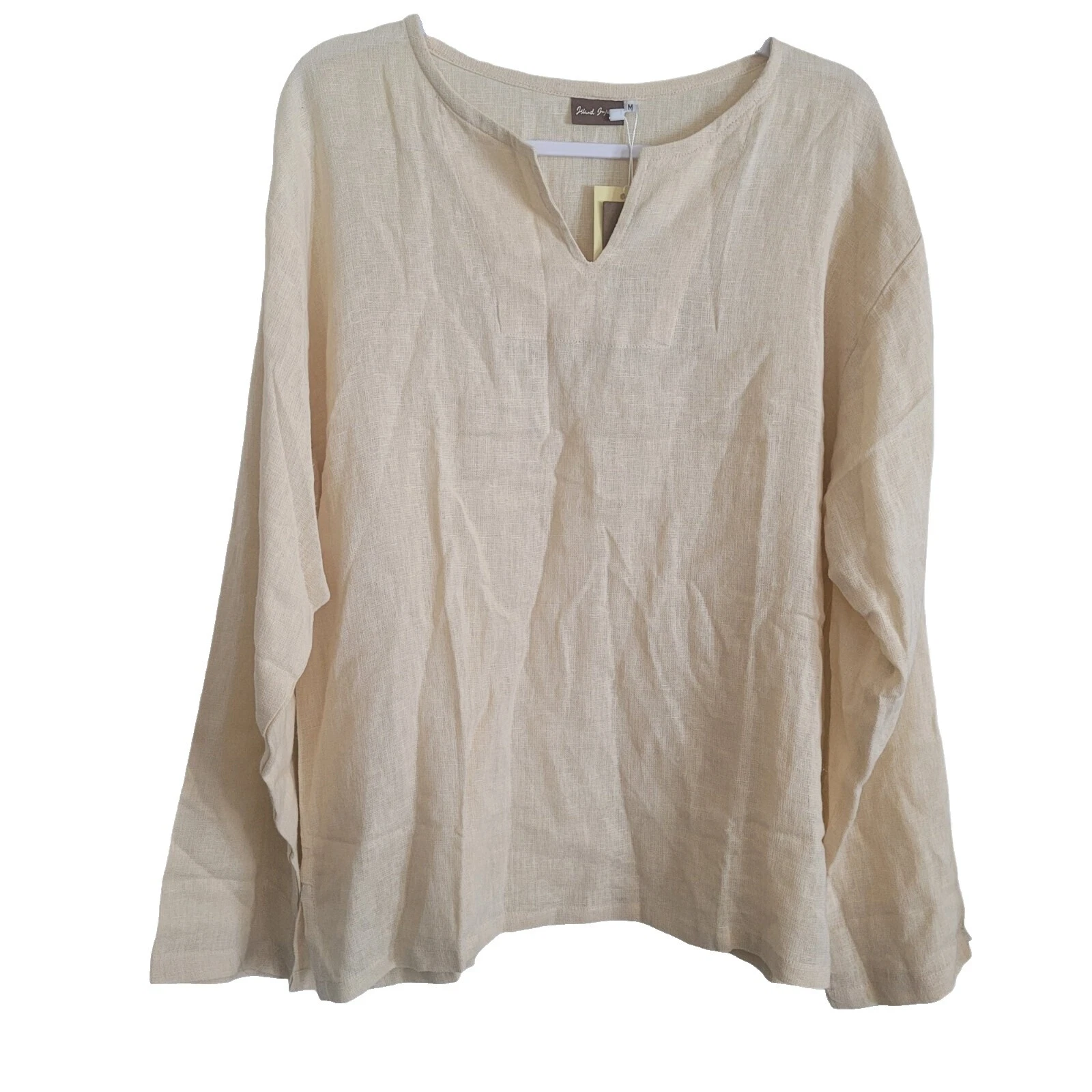 Linen Long Sleeve Tops for Women