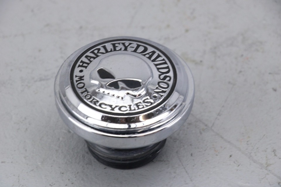 2006 Harley Softail Fuel Gas Cap WILLIE G SKULL CHROME eBay