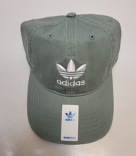 ADIDAS Original RELAXED STRAP-BACK HAT GREEN NEW
