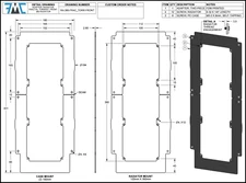 Fractal Torrent Radiator Adapter Mounting Plate, (2) 180mm Fan Pattern X 360 Rad
