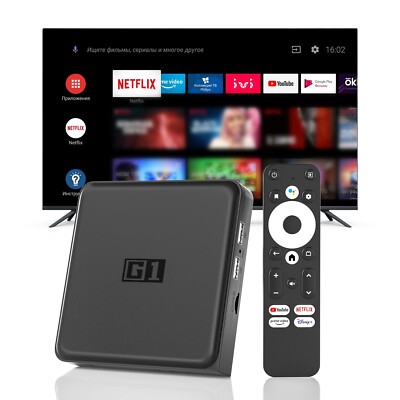 G1 Android TV Box 4K Ultra HD Google Certified Dolby Vision Streaming Device