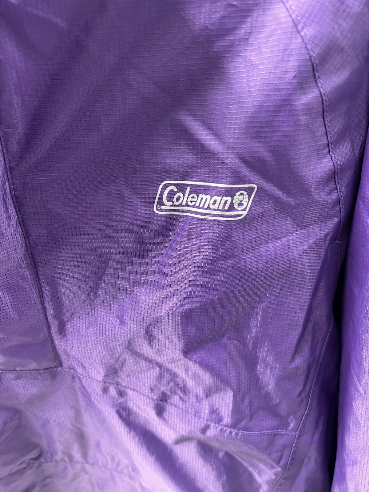 Coleman Jacket Pullover Multitec Rain Jacket Purp… - image 5