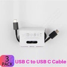 3Pack USB C To USB C Cable PD Fast Charging Type C Charger For Samsung Note10 S8