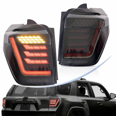 VLAND TailLights w/ Smoke LED Lens Dynamic indicator For 2014-21 Toyota 4Runner
