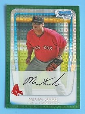 2011 Bowman Chrome Miles Head Green X-Fractor #BCP188 Boston Red Sox
