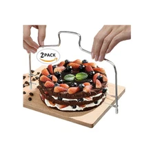 Cake Slicer Cutter & Levelling Adjustable wire Saw blade Leveller Birthday