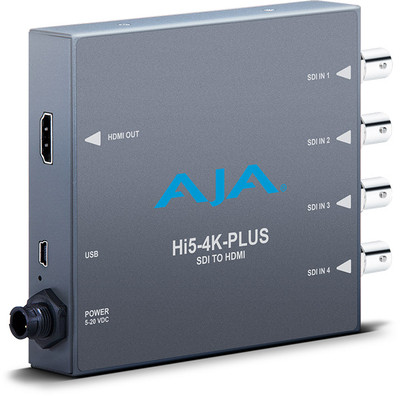AJA Hi5-4K Plus Pristine 3G-SDI to HDMI 2.0 Conversion