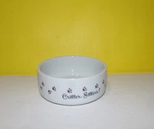 vintage 1982 Enesco critter sitters 4" Diameter 1.5" Deep Bowl