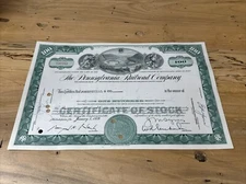 1959 THE PENNSYLVANIA RAILROAD COMPANY vintage stock certificate for 100 SHARES