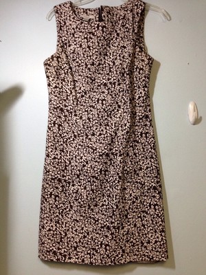 Dress Barn Dressbarn Brown White Tank Style Dress