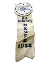 Rough & Tumble Engineers Historical Asso., Inc Pin & Ribbon 1958