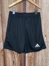 Adidas Youth Boy  s Girl  s Climalite Black Soccer Shorts Size Small 9-10 Years 