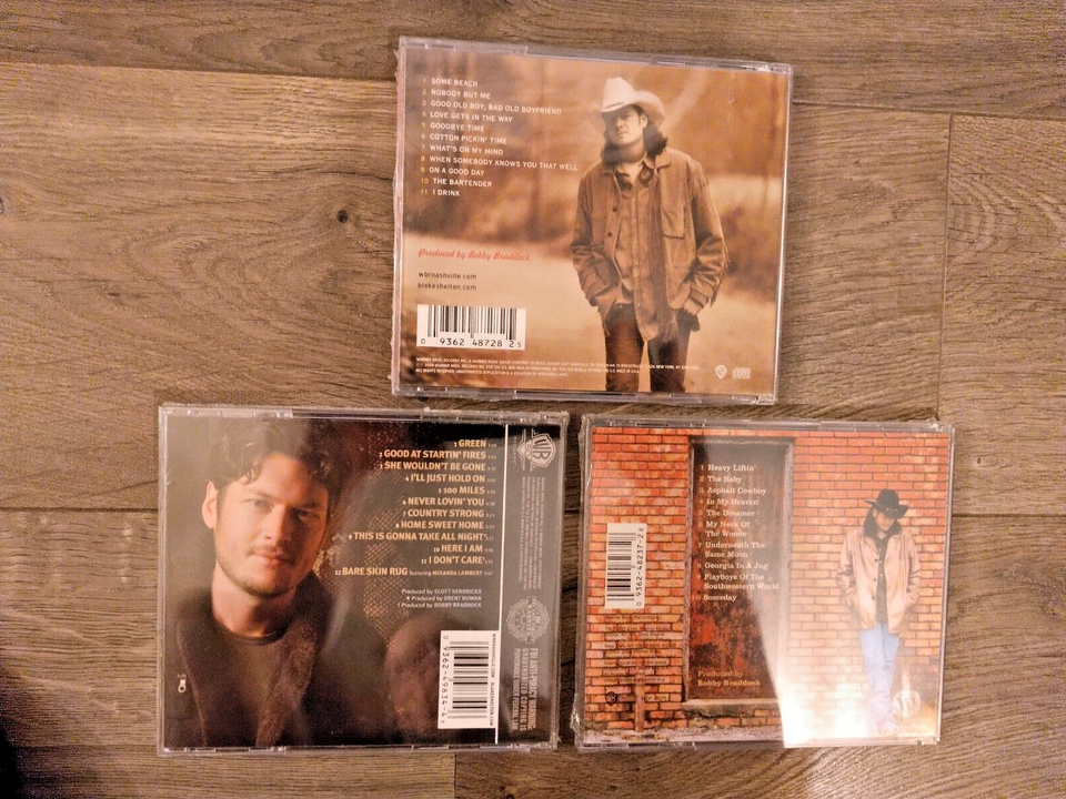 (3) Blake Shelton CD's - SEALED! barr &amp; grill, Startin' Fires, Self ...