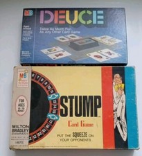 Vintage Milton Bradley Game Lot Stump 1965 Deuce 1985