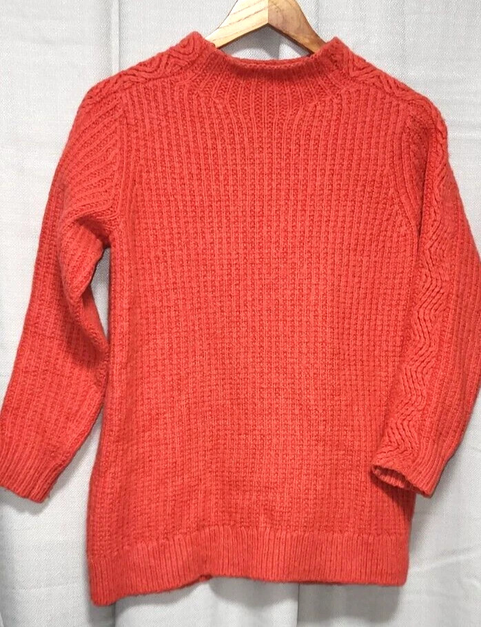 REISS Ladies Chunky Knit Anabella Lambs Wool Mohair Blend Sweater Jumper XS - Image 3 of 4