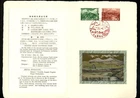 Postal History Japan #786-787 FDC Folder Metal Engraving Bandai-Asahi Park 1963