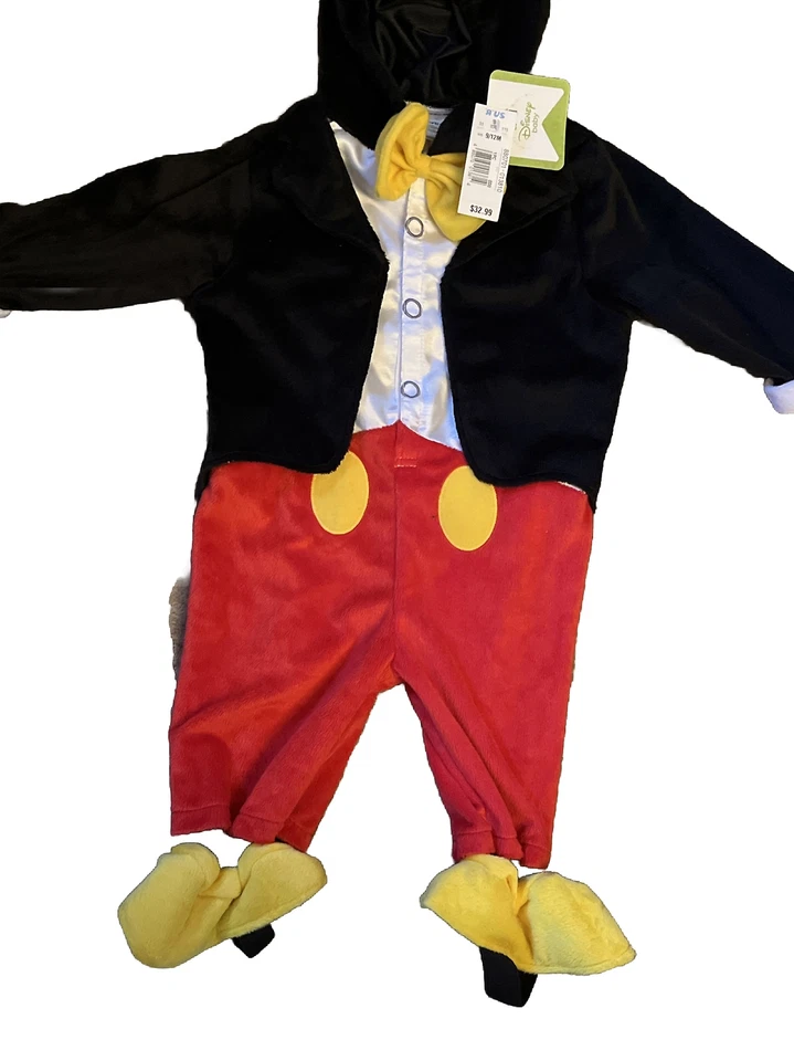 Disney Baby Mickey Mouse Costume Sz 9/12 M - New With Tags - Image 3 of 4
