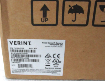 Verint 70-300-7138 Fixed Dome Network Camera [CTA]