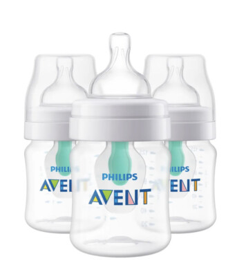 Philips Avent Anti-colic 3 Pack Bottle With AirFree Vent 4oz SC400/34 NEW    